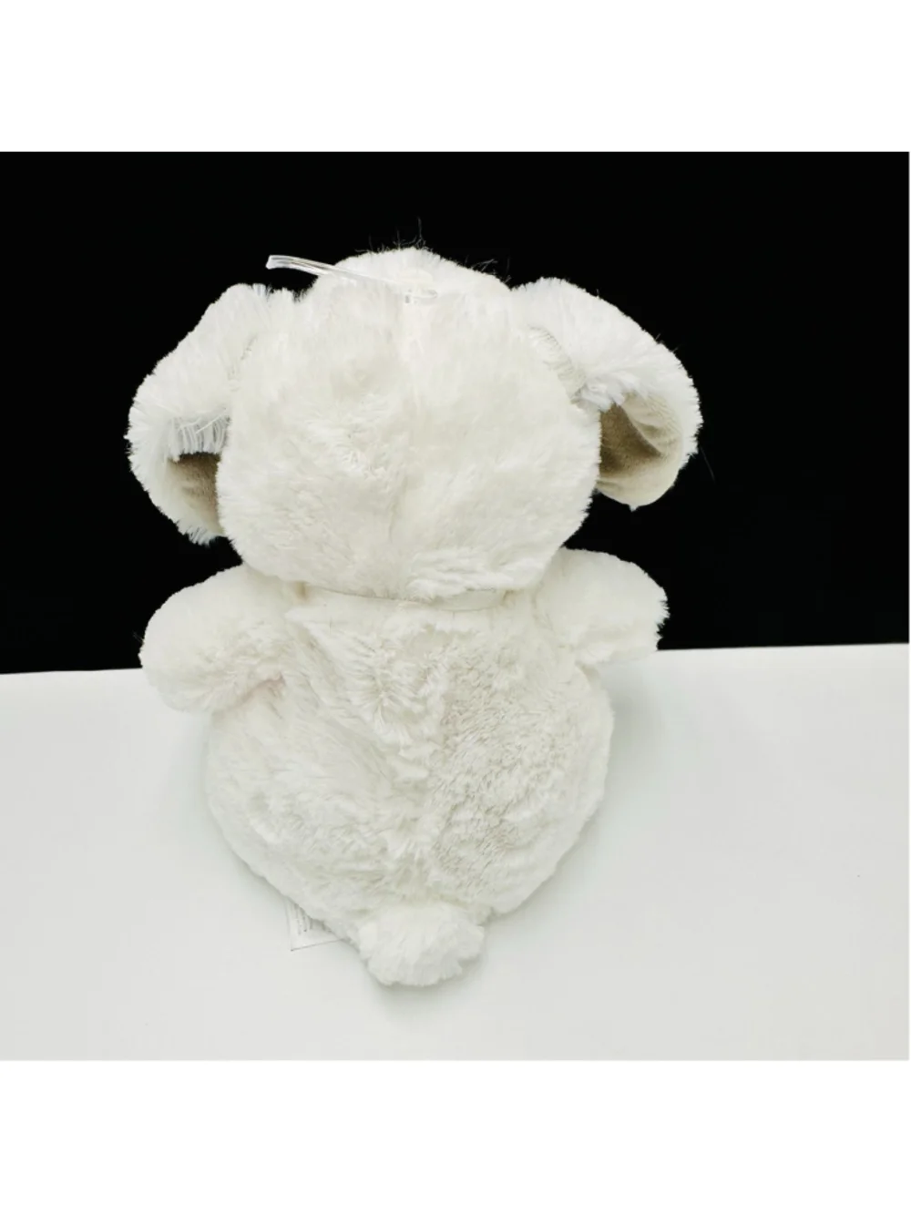 Carters Cuddle Plush Gray White BUNNY Rabbit 9” Security Lovey Baby Toy Read